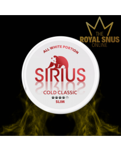 Sirius Cold Classic Slim All White, أكياس النيكوتين سيريوس