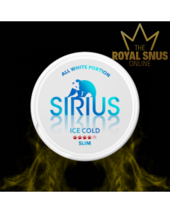Sirius Ice Cold Slim All White, أكياس النيكوتين سيريوس
